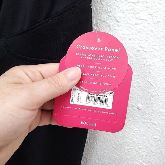 NWT Isabel Maternity Over Belly Crossover Panel Bootcut Pants Trousers - Picture 10 of 14